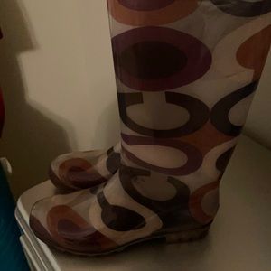coach rain boots